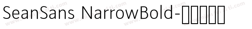 SeanSans NarrowBold字体转换
